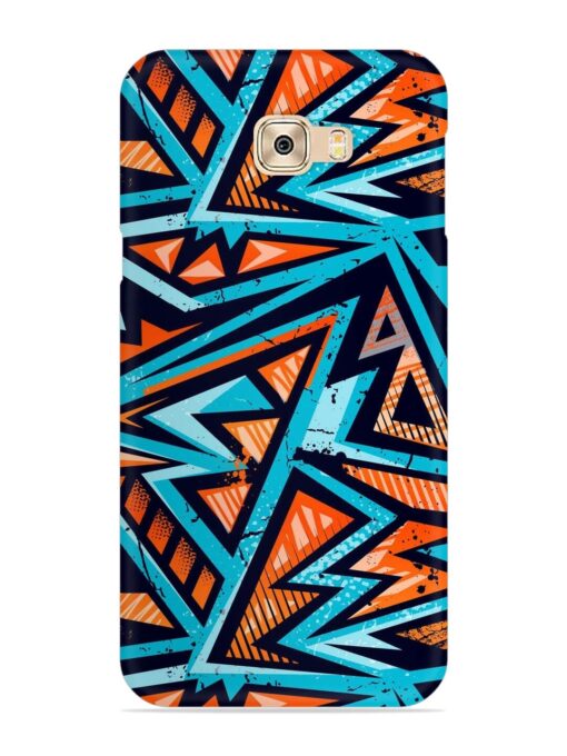 Abstract Seamless Grunge Snap Case for Samsung Galaxy C7 Pro Zapvi