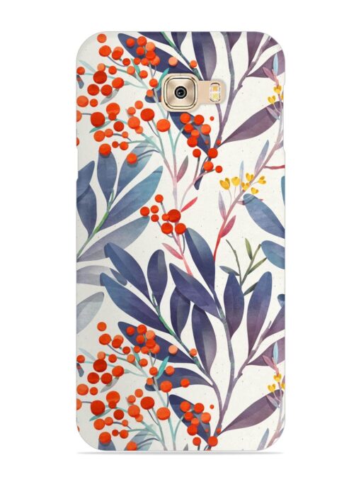 Seamless Floral Pattern Snap Case for Samsung Galaxy C7 Pro