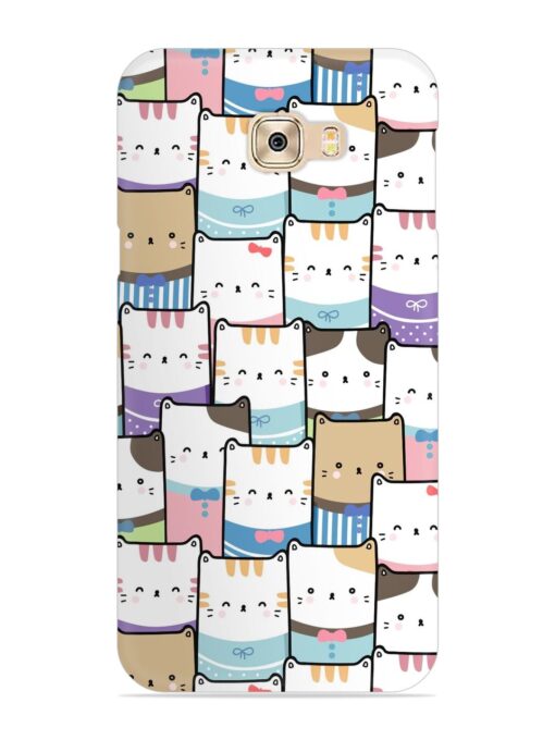 Cute Adorable Cat Snap Case for Samsung Galaxy C7 Pro