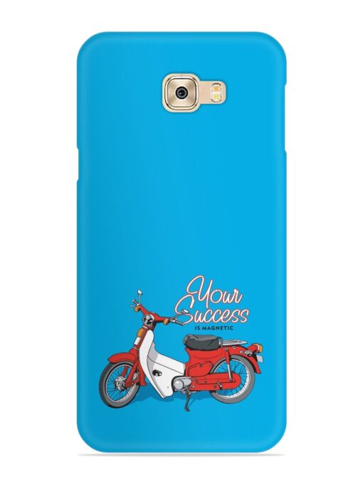 Motorcycles Image Vector Snap Case for Samsung Galaxy C7 Pro