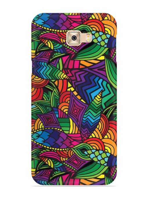 Abstract Multicolor Seamless Snap Case for Samsung Galaxy C7 Pro Zapvi