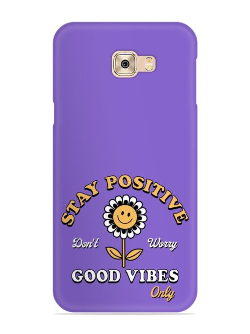 Retro Positive Flower Snap Case for Samsung Galaxy C7 Pro