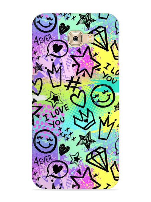 Bright Seamless Pattern Snap Case for Samsung Galaxy C7 Pro Zapvi