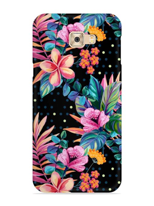 Seamless Floral Pattern Snap Case for Samsung Galaxy C7 Pro