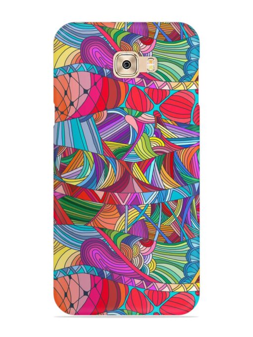 Seamless Patterns Hand Drawn Snap Case for Samsung Galaxy C7 Pro