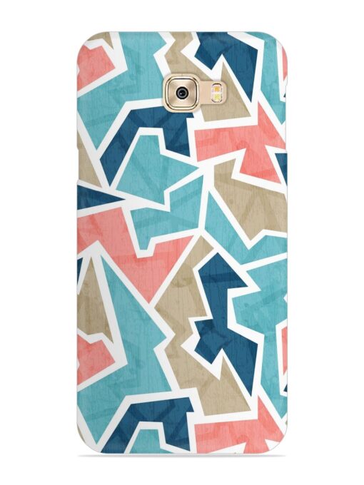 Vintage Geometric Triangle Snap Case for Samsung Galaxy C7 Pro Zapvi