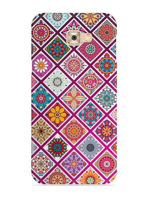 Seamless Tile Pattern Snap Case for Samsung Galaxy C7 Pro Zapvi