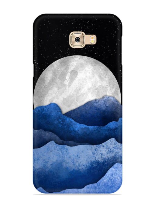 Full Moon Mountain Vector Snap Case for Samsung Galaxy C7 Pro