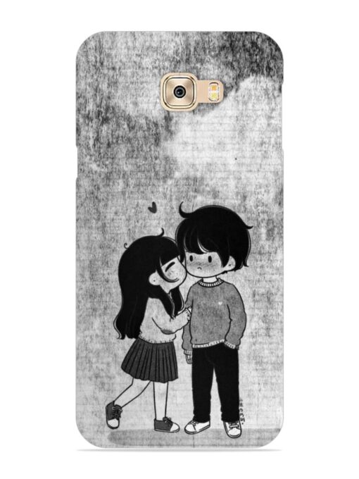 Couple Love Highlights Snap Case for Samsung Galaxy C7 Pro Zapvi