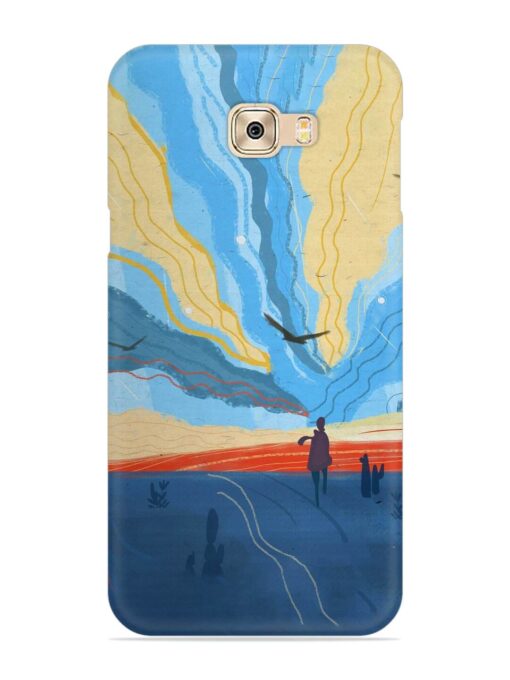 Minimal Abstract Landscape Snap Case for Samsung Galaxy C7 Pro Zapvi