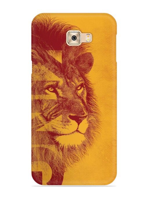 Gold Lion Crown Art Snap Case for Samsung Galaxy C7 Pro