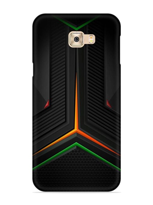 Orange Triangle Light Snap Case for Samsung Galaxy C9 Zapvi