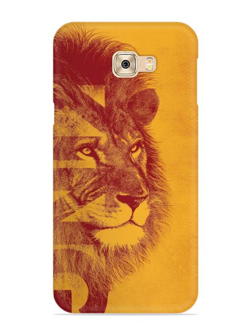 Gold Lion Crown Art Snap Case for Samsung Galaxy C9