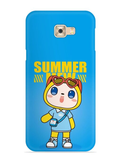 Summer Mew Cartoon Snap Case for Samsung Galaxy C9 Pro