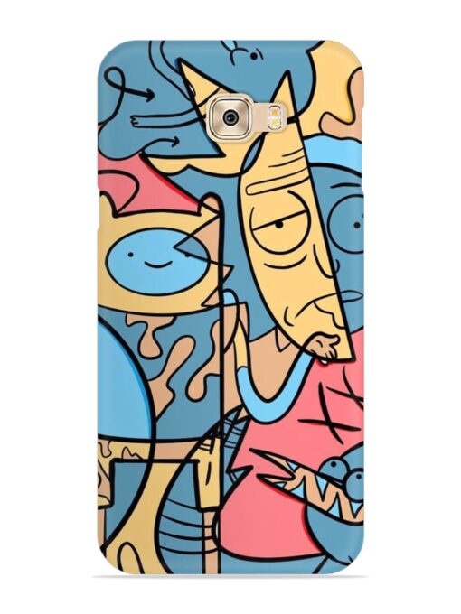 Silly Face Doodle Snap Case for Samsung Galaxy C9 Pro