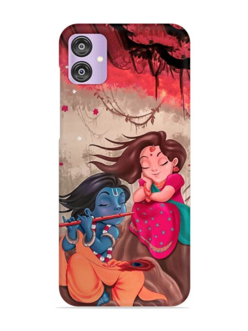 Radhe Krishna Water Art Snap Case for Samsung Galaxy F04 Zapvi