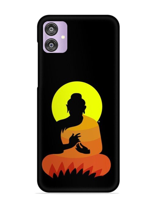 Buddha Art Black Snap Case for Samsung Galaxy F04 Zapvi