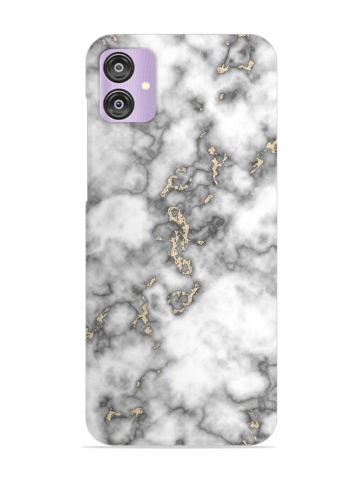 Gray And Gold Marble Snap Case for Samsung Galaxy F04