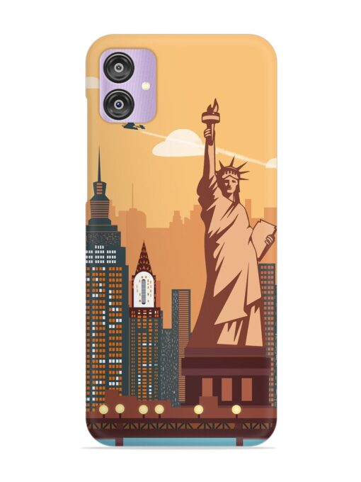 New York Statue Of Liberty Architectural Scenery Snap Case for Samsung Galaxy F04 Zapvi