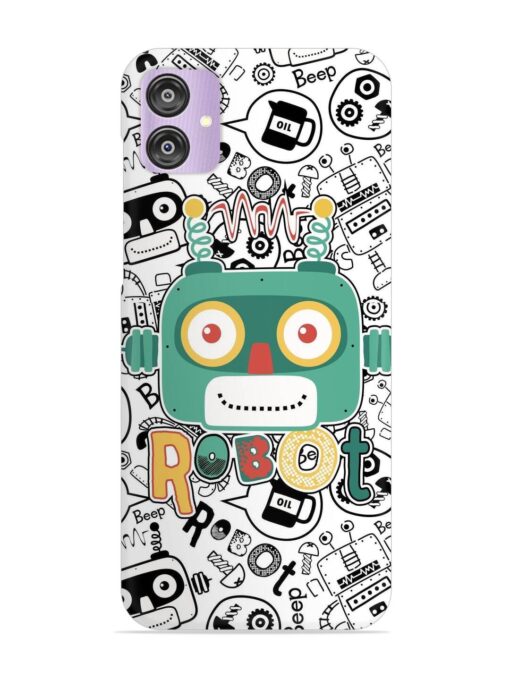 Robot Modern Seamless Pattern Snap Case for Samsung Galaxy F04