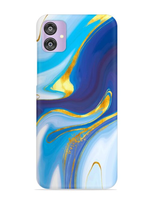 Watercolor Background With Golden Foil Snap Case for Samsung Galaxy F04