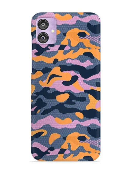 Camouflage Army Military English Orange Art Snap Case for Samsung Galaxy F04 Zapvi