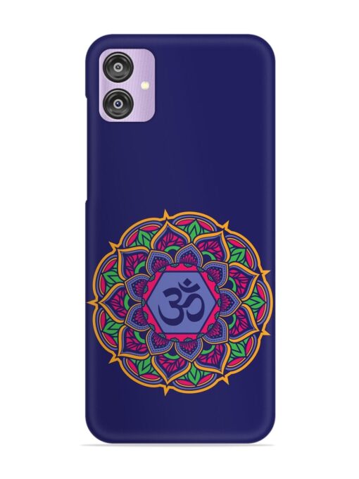 Om Mandala Art Blue Snap Case for Samsung Galaxy F04 Zapvi