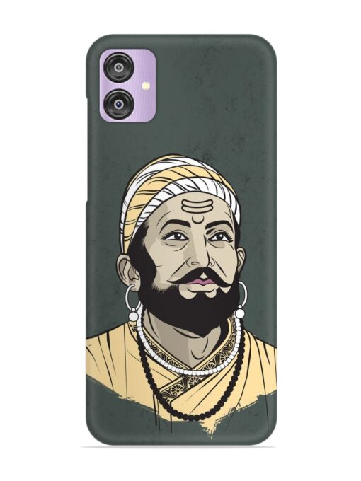 Shivaji Maharaj Vector Art Snap Case for Samsung Galaxy F04 Zapvi