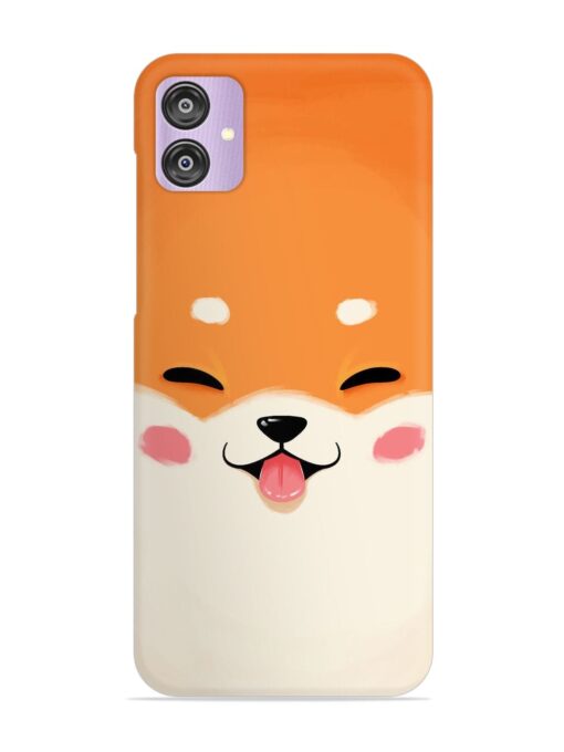 Cute Dog Face Vector Snap Case for Samsung Galaxy F04 Zapvi