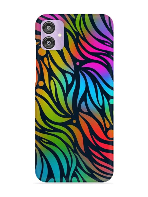 Abstract Leaf Design Snap Case for Samsung Galaxy F04 Zapvi