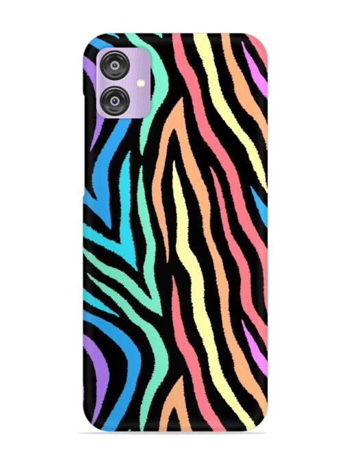 Colorful Abstract Zebra Snap Case for Samsung Galaxy F04 Zapvi