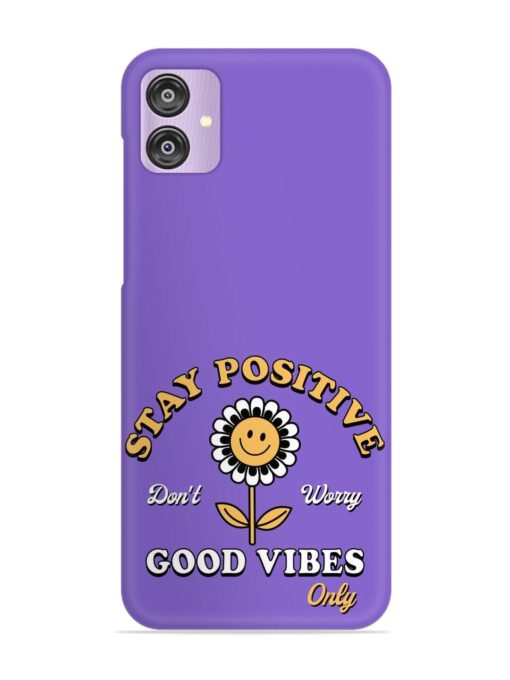 Retro Positive Flower Snap Case for Samsung Galaxy F04