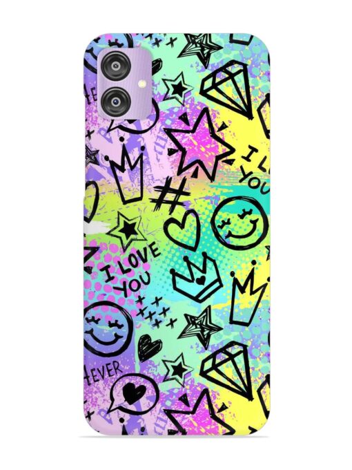 Bright Seamless Pattern Snap Case for Samsung Galaxy F04