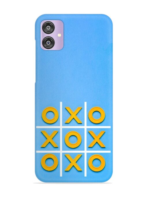 Yellow Plastic Crosses Snap Case for Samsung Galaxy F04 Zapvi