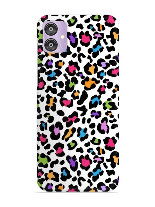 Seamless Leopard Pattern Snap Case for Samsung Galaxy F04 Zapvi