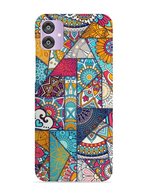 Patchwork Pattern Vintage Snap Case for Samsung Galaxy F04 Zapvi