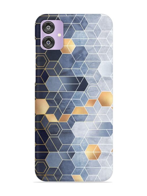 Geometric Abstraction Hexagons Snap Case for Samsung Galaxy F04 Zapvi