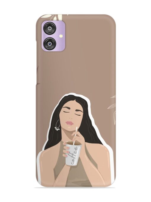 Girl With Coffee Snap Case for Samsung Galaxy F04