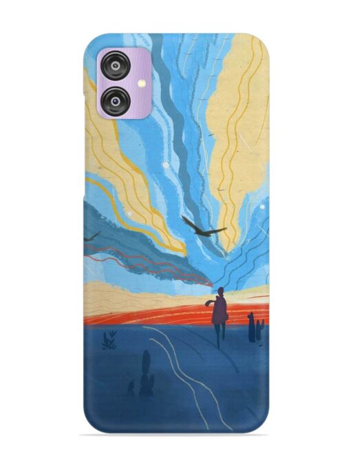 Minimal Abstract Landscape Snap Case for Samsung Galaxy F04 Zapvi