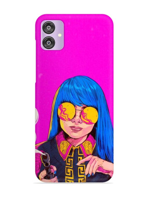 Aesthetic Anime Girl Snap Case for Samsung Galaxy F04 Zapvi