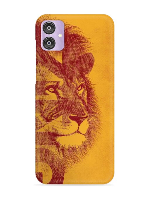 Gold Lion Crown Art Snap Case for Samsung Galaxy F04 Zapvi