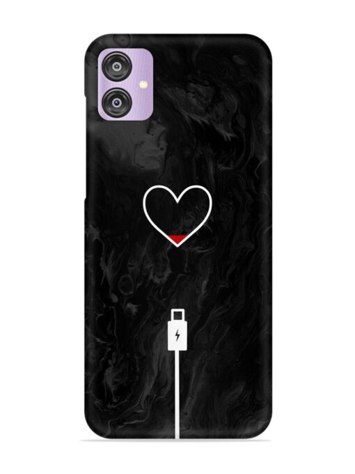 Heart Charging Vector Snap Case for Samsung Galaxy F04 Zapvi