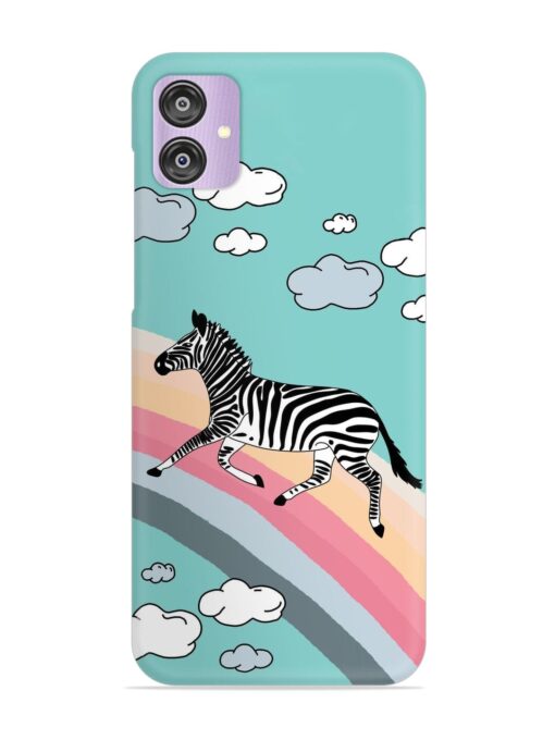 Running Zebra Snap Case for Samsung Galaxy F04 Zapvi