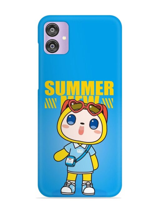 Summer Mew Cartoon Snap Case for Samsung Galaxy F04 Zapvi