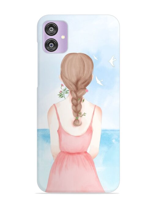 Watercolor Girl Vector Snap Case for Samsung Galaxy F04 Zapvi