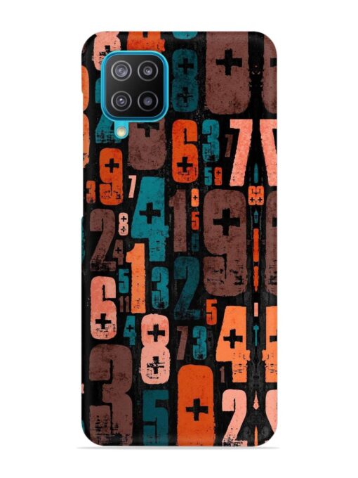 0 To 9 Art Snap Case for Samsung Galaxy F12 Zapvi