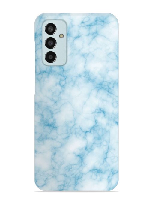 Blue White Natural Marble Snap Case for Samsung Galaxy F13 Zapvi