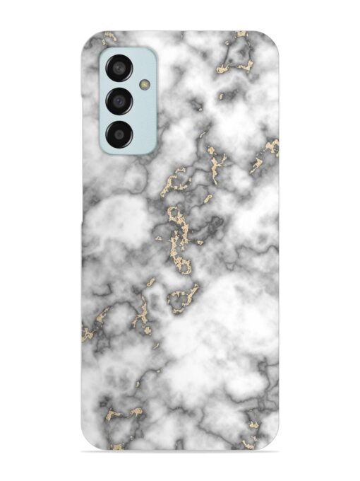 Gray And Gold Marble Snap Case for Samsung Galaxy F13 Zapvi