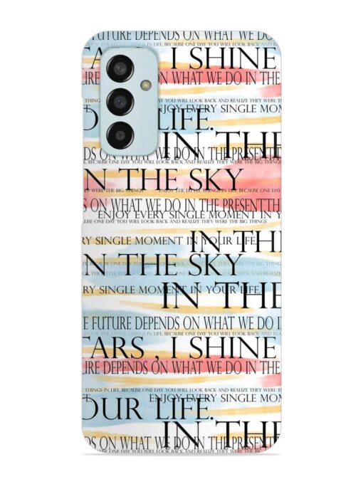 Seamless Slogans Pattern Snap Case for Samsung Galaxy F13