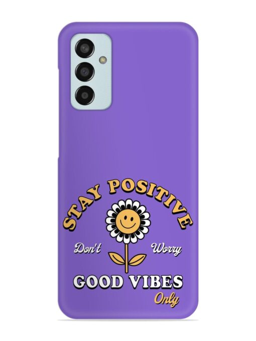 Retro Positive Flower Snap Case for Samsung Galaxy F13